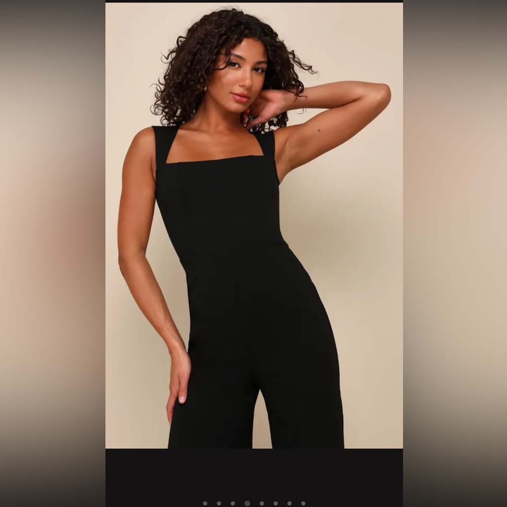 NWT Lulu’s Enticing Endeavors Black Jumpsuit - Size XL - Picture 4 of 12